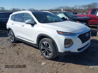 2019 Hyundai Santa Fe Limited with VIN 5NMS53AD4KH006013, listed as a IAAI auction lot 41411439 with 54,007 mi miles. Bid and sale history available at carsss.com. Image 1.