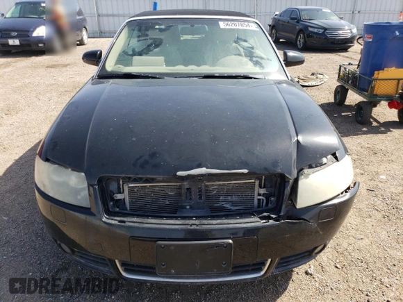 2003 Audi A4 1.8T with VIN WAUAC48H83K021679, listed as a Copart auction lot 56207854 with 87,166 mi miles and Salvage Title. Bid and sale history available at carsss.com. Image 5.
