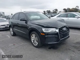 2018 Audi Q3 Premium with VIN WA1BCCFS6JR019279, listed as a IAAI auction lot 41713200 with 71,648 mi miles. Bid and sale history available at carsss.com. Image 1.