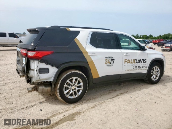 2021 Chevrolet Traverse LT Cloth with VIN 1GNERGKW9MJ166577, listed as a Copart auction lot 56857305 with 109,294 mi miles and Salvage title. Bid and sale history available at DreamBid. Image 3.