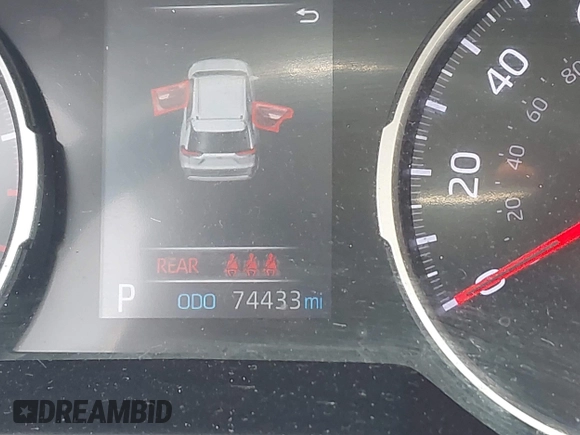 2019 Toyota RAV4 LE with VIN 2T3G1RFV9KC015700, listed as a IAAI auction lot 42019684 with 74,433 mi miles and . Bid and sale history available at DreamBid. Image 15.