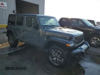 2024 Jeep Wrangler Sport S z VIN 1C4RJXN67RW324020, wystawiony jako Copart lot #74993914 z przebiegiem 2 169 mil mil oraz Szkoda całkowita • Salvage title. Historia ofert i sprzedaży dostępna na DreamBid. Obrazek 4.