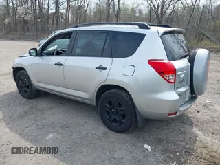 2007 Toyota RAV4 with VIN JTMBD35V075109123, listed as a IAAI auction lot 42107927 with 201,396 mi miles. Bid and sale history available at carsss.com. Image 3.