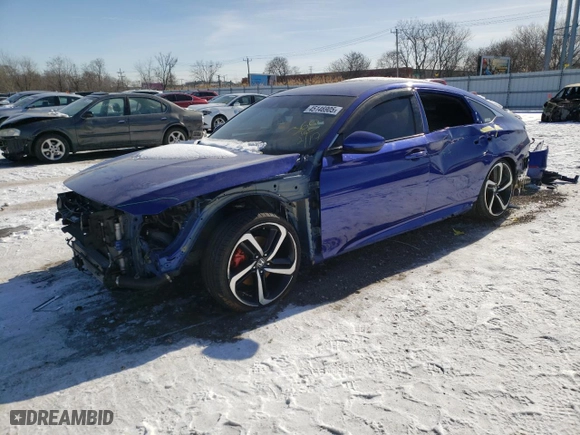 2020 Honda Accord Sedan Sport with VIN 1HGCV1F33LA127069, listed as a Copart auction lot 45146905 with 69,442 mi miles and Salvage Title. Bid and sale history available at carsss.com. Image 1.
