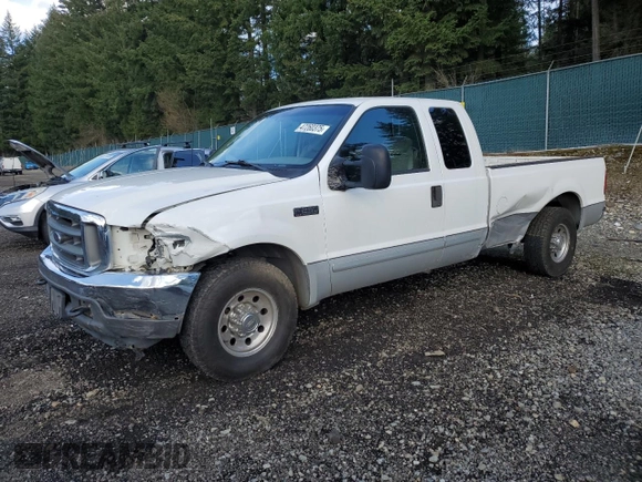 2001 Ford Super Duty F-250 XL with VIN 1FTNX20S11EA95476, listed as a Copart auction lot 47260375 with 168,416 mi miles and Salvage Title. Bid and sale history available at carsss.com. Image 1.