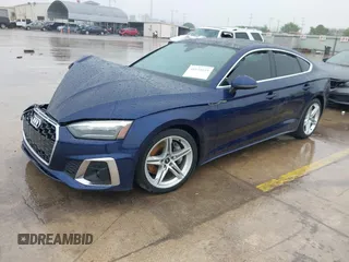 2022 Audi A5 Sportback S line Premium with VIN WAUDACF52NA023698, listed as a IAAI auction lot 41874459 with 45,967 mi miles. Bid and sale history available at carsss.com. Image 18.