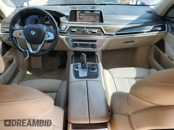2016 BMW 7 Series 740i with VIN WBA7E2C56GG738788, listed as a Copart auction lot 60654015 with 96,059 mi miles and Clean title. Bid and sale history available at DreamBid. Image 8.