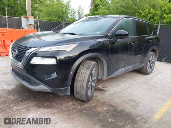 2023 Nissan Rogue SV z VIN JN8BT3BA7PW421121, wystawiony jako IAAI lot #42335059 z przebiegiem 57 866 mil mil oraz . Historia ofert i sprzedaży dostępna na DreamBid. Obrazek 2.