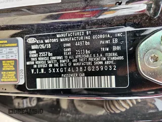 2018 Kia Optima S z VIN 5XXGT4L38JG259032, wystawiony jako Copart lot #59744055 z przebiegiem 73 132 mil mil oraz Szkoda całkowita • Salvage title. Historia ofert i sprzedaży dostępna na DreamBid. Obrazek 12.