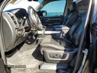 2020 Ram 1500 Laramie with VIN 1C6SRFDTXLN142456, listed as a Copart auction lot 43264155 with 57,661 mi miles and Salvage Title. Bid and sale history available at carsss.com. Image 7.