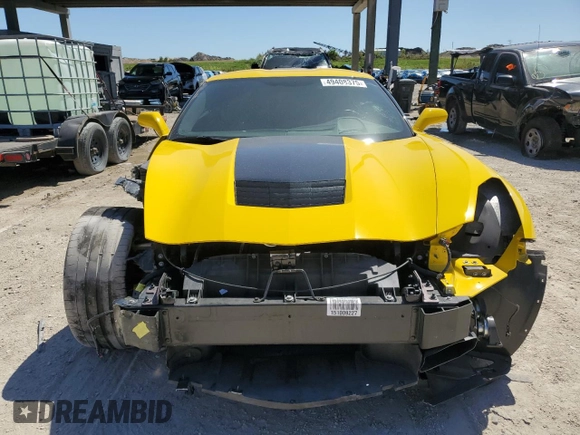 2015 Chevrolet Corvette Z51 3LT with VIN 1G1YM2D7XF5108382, listed as a Copart auction lot 49408375 with 20,266 mi miles and Salvage title. Bid and sale history available at DreamBid. Image 5.