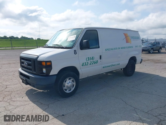 2013 Ford Econoline Cargo Commercial with VIN 1FTNE2EWXDDA52072, listed as a IAAI auction lot 42523635 with 262,097 mi miles and . Bid and sale history available at DreamBid. Image 2.
