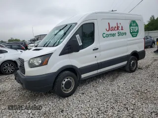 2015 Ford Transit Cargo with VIN 1FTNR1CM2FKA52758, listed as a Copart auction lot 57888505 with 65,529 mi miles and Salvage title. Bid and sale history available at DreamBid. Image 1.