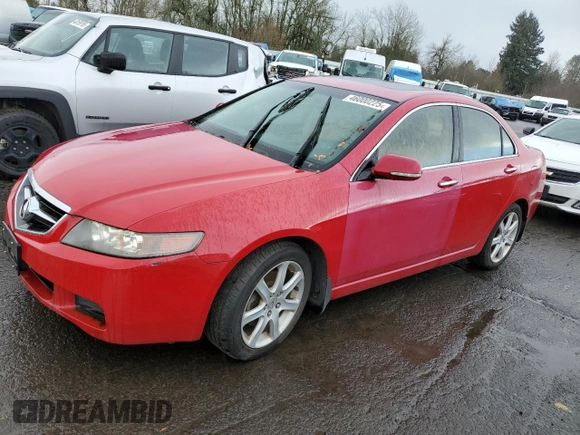 2004 Acura TSX w/Navigation with VIN JH4CL96904C040001, listed as a Copart auction lot 46000225 with 155,209 mi miles and Clean Title. Bid and sale history available at carsss.com. Image 1.