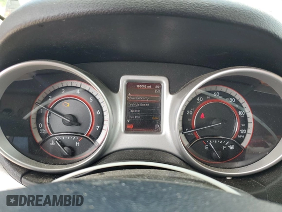 2013 Dodge Journey SXT with VIN 3C4PDDBG0DT532765, listed as a Copart auction lot 61481335 with 193,066 mi miles and Salvage title. Bid and sale history available at DreamBid. Image 9.