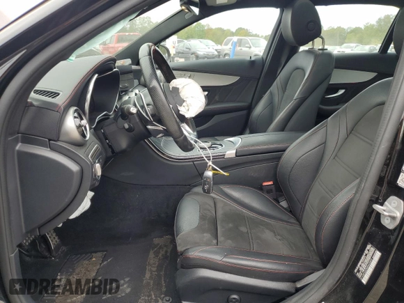 2021 Mercedes-Benz C 43 AMG with VIN W1KWF6EB3MR605899, listed as a Copart auction lot 71687604 with 39,876 mi miles and Salvage title. Bid and sale history available at DreamBid. Image 7.