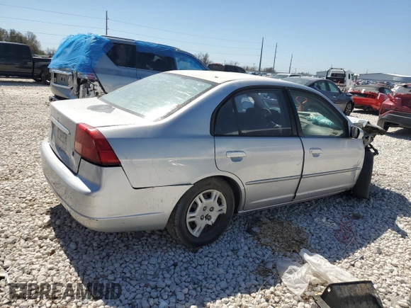 2001 Honda Civic EX with VIN 1HGES26771L030629, listed as a Copart auction lot 48322835 with Not Provided miles and Salvage Title. Bid and sale history available at DreamBid. Image 3.