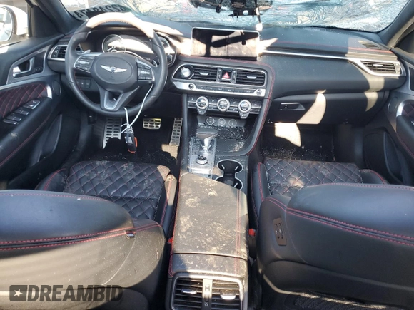 2023 Genesis G70 3.3T with VIN KMTG54TE4PU124582, listed as a Copart auction lot 82248474 with 16,644 mi miles and Salvage Title. Bid and sale history available at DreamBid. Image 8.