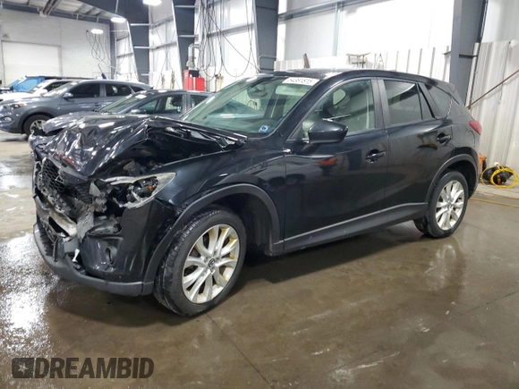 2014 Mazda CX-5 Grand Touring with VIN JM3KE4DY0E0322606, listed as a Copart auction lot 54381815 with 216,022 mi miles and Salvage Title. Bid and sale history available at DreamBid. Image 1.