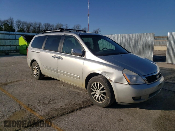 2012 Kia Sedona EX with VIN KNDMH4C78C6506980, listed as a Copart auction lot 52038595 with 137,916 mi miles and Salvage Title. Bid and sale history available at carsss.com. Image 4.
