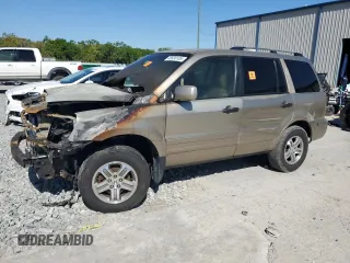 2005 Honda Pilot EX-L with VIN 5FNYF185X5B015430, listed as a Copart auction lot 48936105 with 0 mi miles and Non Repairable. Bid and sale history available at carsss.com. Image 1.