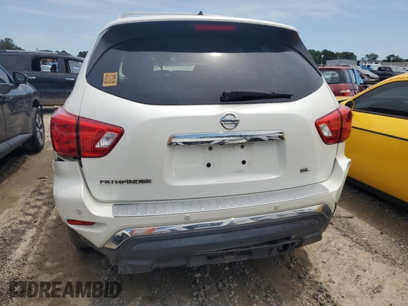 2017 Nissan Pathfinder SL with VIN 5N1DR2MNXHC901682, listed as a Copart auction lot 56647105 with Not provided miles and Salvage title. Bid and sale history available at DreamBid. Image 6.