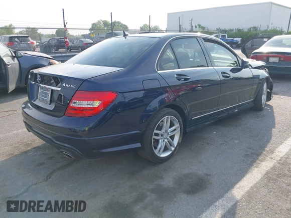 2014 Mercedes-Benz C 300 Sport with VIN WDDGF8AB1EA945171, listed as a IAAI auction lot 42089028 with 122,701 mi miles and . Bid and sale history available at DreamBid. Image 4.
