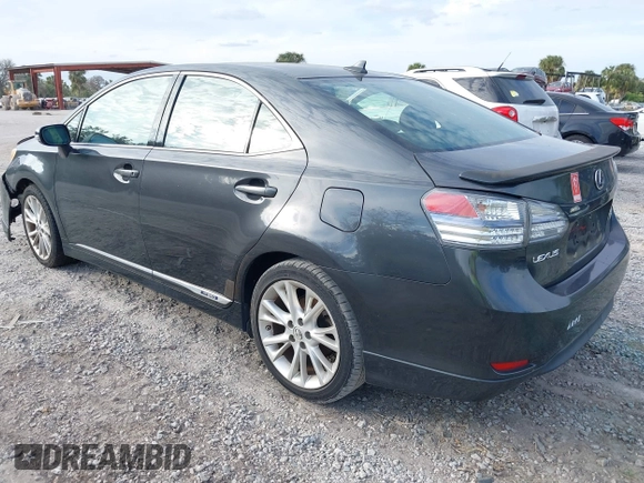 2010 Lexus HS 250h with VIN JTHBB1BA1A2026674, listed as a IAAI auction lot 41207440 with Not Provided miles and . Bid and sale history available at DreamBid. Image 3.