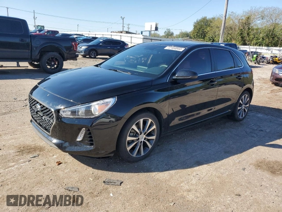 2019 Hyundai Elantra GT with VIN KMHH35LE1KU115891, listed as a Copart auction lot 72164844 with 53,806 mi miles and Salvage Title. Bid and sale history available at carsss.com. Image 1.