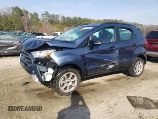 2022 Ford EcoSport SE with VIN MAJ6S3GL0NC464830, listed as a Copart auction lot 48701805 with 23,361 mi miles and Salvage Title. Bid and sale history available at DreamBid. Image 1.