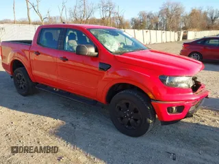 2020 Ford Ranger XL with VIN 1FTER4FH5LLA75408, listed as a IAAI auction lot 41022370 with 42,747 mi miles. Bid and sale history available at carsss.com. Image 1.