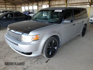 2011 Ford Flex Limited with VIN 2FMGK5DC2BBD05958, listed as a Copart auction lot 52454485 with 98,525 mi miles and Salvage Title. Bid and sale history available at carsss.com. Image 1.
