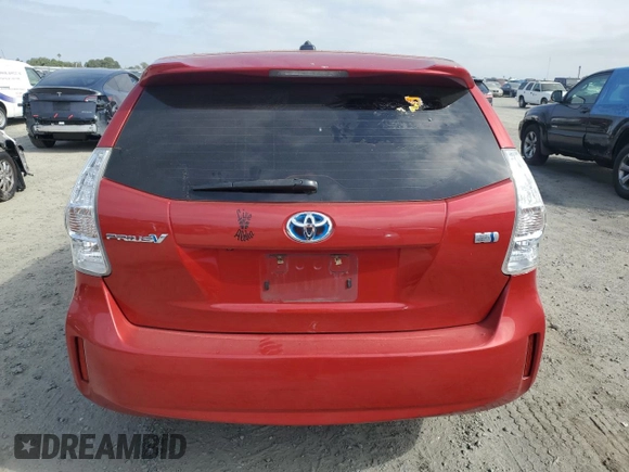 2012 Toyota Prius Two with VIN JTDZN3EU6C3067422, listed as a Copart auction lot 54161565 with 254,715 mi miles and Salvage Title. Bid and sale history available at DreamBid. Image 6.