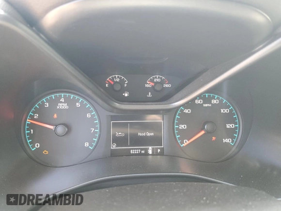 2020 Chevrolet Colorado 4WD Work Truck with VIN 1GCHTBEN5L1128355, listed as a Copart auction lot 62823624 with 62,227 mi miles and Salvage title. Bid and sale history available at DreamBid. Image 9.
