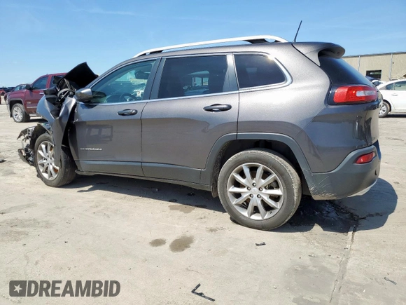 2018 Jeep Cherokee Limited z VIN 1C4PJLDX4JD556701, wystawiony jako Copart lot #58723505 z przebiegiem Nie podano mil oraz Szkoda całkowita • Salvage title. Historia ofert i sprzedaży dostępna na DreamBid. Obrazek 2.