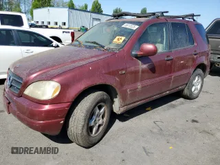2001 Mercedes-Benz M 320/430/500 with VIN 4JGAB54E91A256176, listed as a Copart auction lot 55610525 with 215,120 mi miles and Salvage Title. Bid and sale history available at DreamBid. Image 1.