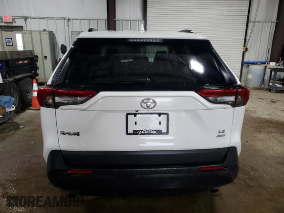 2019 Toyota RAV4 LE with VIN 2T3F1RFV7KC021068, listed as a Copart auction lot 50889575 with 34,749 mi miles and Salvage Title. Bid and sale history available at DreamBid. Image 6.
