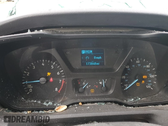 2017 Ford Transit with VIN 1FTYR1YM6HKB11030, listed as a Copart auction lot 87198464 with 173,848 mi miles and Salvage title. Bid and sale history available at DreamBid. Image 9.