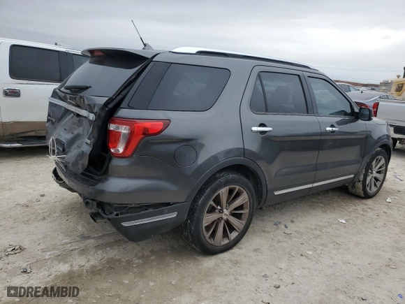 2018 Ford Explorer Limited with VIN 1FM5K7FH3JGA54953, listed as a Copart auction lot 43580475 with 106,368 mi miles and Salvage Title. Bid and sale history available at carsss.com. Image 3.