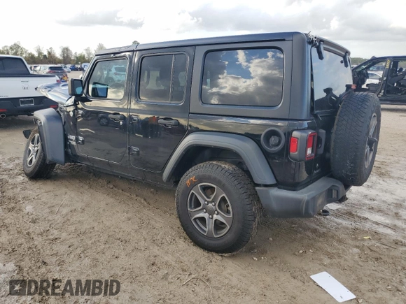 2018 Jeep Wrangler Unlimited Sport S with VIN 1C4HJXDN6JW278334, listed as a Copart auction lot 85453494 with Not provided miles and Salvage title. Bid and sale history available at DreamBid. Image 2.