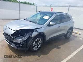 2021 Ford Escape SEL with VIN 1FMCU0H6XMUB20523, listed as a IAAI auction lot 42446320 with 37,681 mi miles and . Bid and sale history available at DreamBid. Image 2.