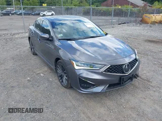 2021 Acura ILX w/Premium/A-SPEC Package with VIN 19UDE2F82MA005584, listed as a IAAI auction lot 40176167 with 38,951 mi miles. Bid and sale history available at carsss.com. Image 1.