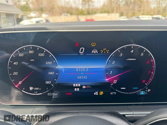 2024 Mercedes-Benz GLS 450 with VIN 4JGFF5KE4RB041758, listed as a Copart auction lot 51843395 with 48,245 mi miles and Clean title. Bid and sale history available at DreamBid. Image 8.