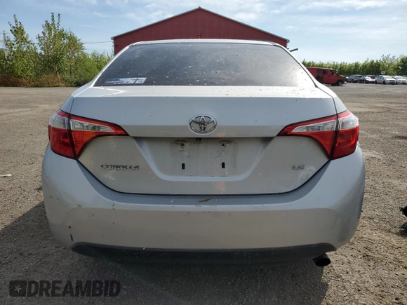 2014 Toyota Corolla L with VIN 2T1BURHE7EC207001, listed as a Copart auction lot 56371685 with Not provided miles and Salvage title. Bid and sale history available at DreamBid. Image 6.