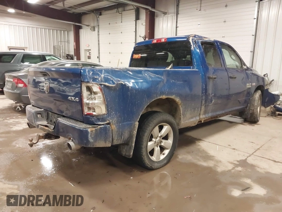 2014 Ram 1500 Express with VIN 1C6RR7FT3ES249192, listed as a IAAI auction lot 41576163 with 166,041 mi miles. Bid and sale history available at carsss.com. Image 4.