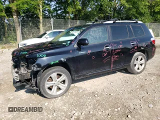 2009 Toyota Highlander Limited with VIN JTEDS42A092088408, listed as a Copart auction lot 62070035 with 201,260 mi miles and Salvage title. Bid and sale history available at DreamBid. Image 1.