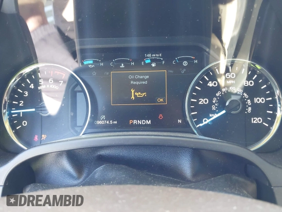 2018 Ford F-150 XL with VIN 1FTEW1E54JFE36153, listed as a IAAI auction lot 42193233 with 96,074 mi miles and . Bid and sale history available at DreamBid. Image 7.