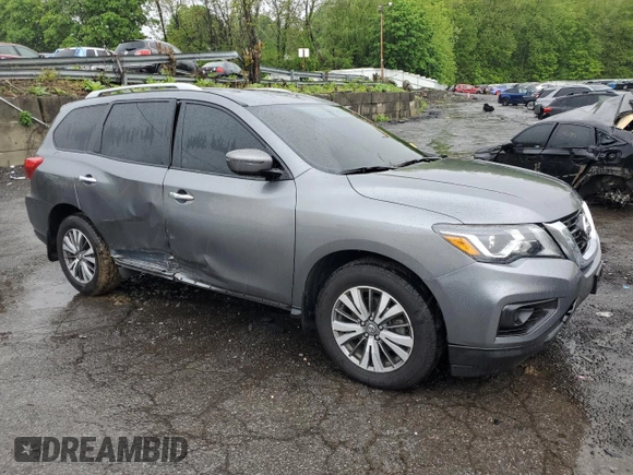 2020 Nissan Pathfinder S with VIN 5N1DR2AM0LC644908, listed as a Copart auction lot 56165085 with 48,331 mi miles and Salvage title. Bid and sale history available at DreamBid. Image 4.