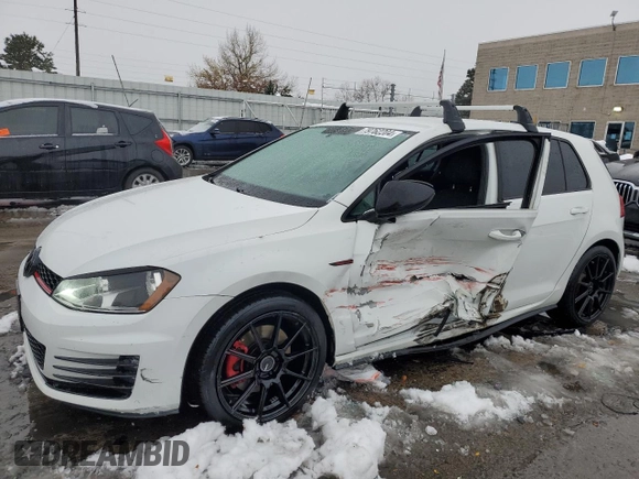 2016 Volkswagen Golf GTI SE with VIN 3VW5T7AU3GM047860, listed as a Copart auction lot 79762204 with 125,349 mi miles and Salvage Title. Bid and sale history available at carsss.com. Image 1.