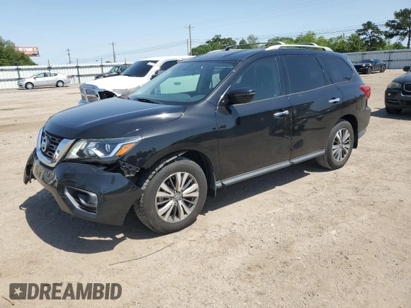 2020 Nissan Pathfinder S with VIN 5N1DR2AN3LC599553, listed as a Copart auction lot 57048435 with 71,541 mi miles and Salvage title. Bid and sale history available at DreamBid. Image 1.